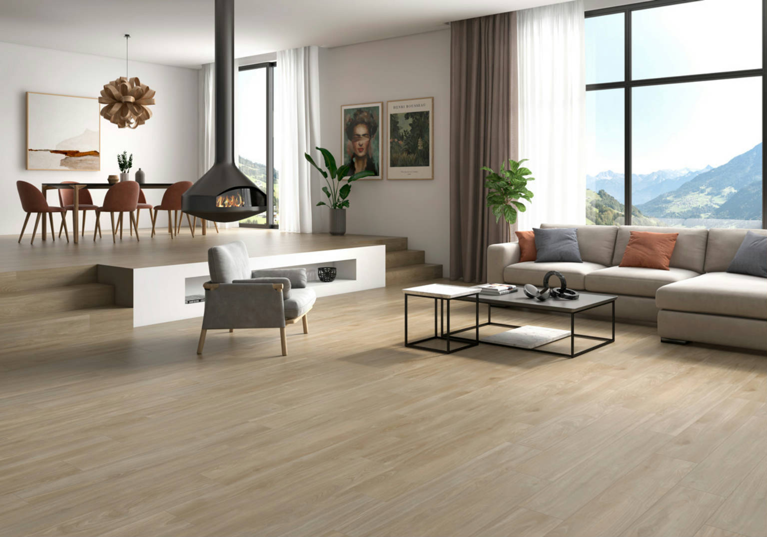 GEOTILES PORCELANATO SLIM BYRON TAN MATE RECT | Galería Viterra