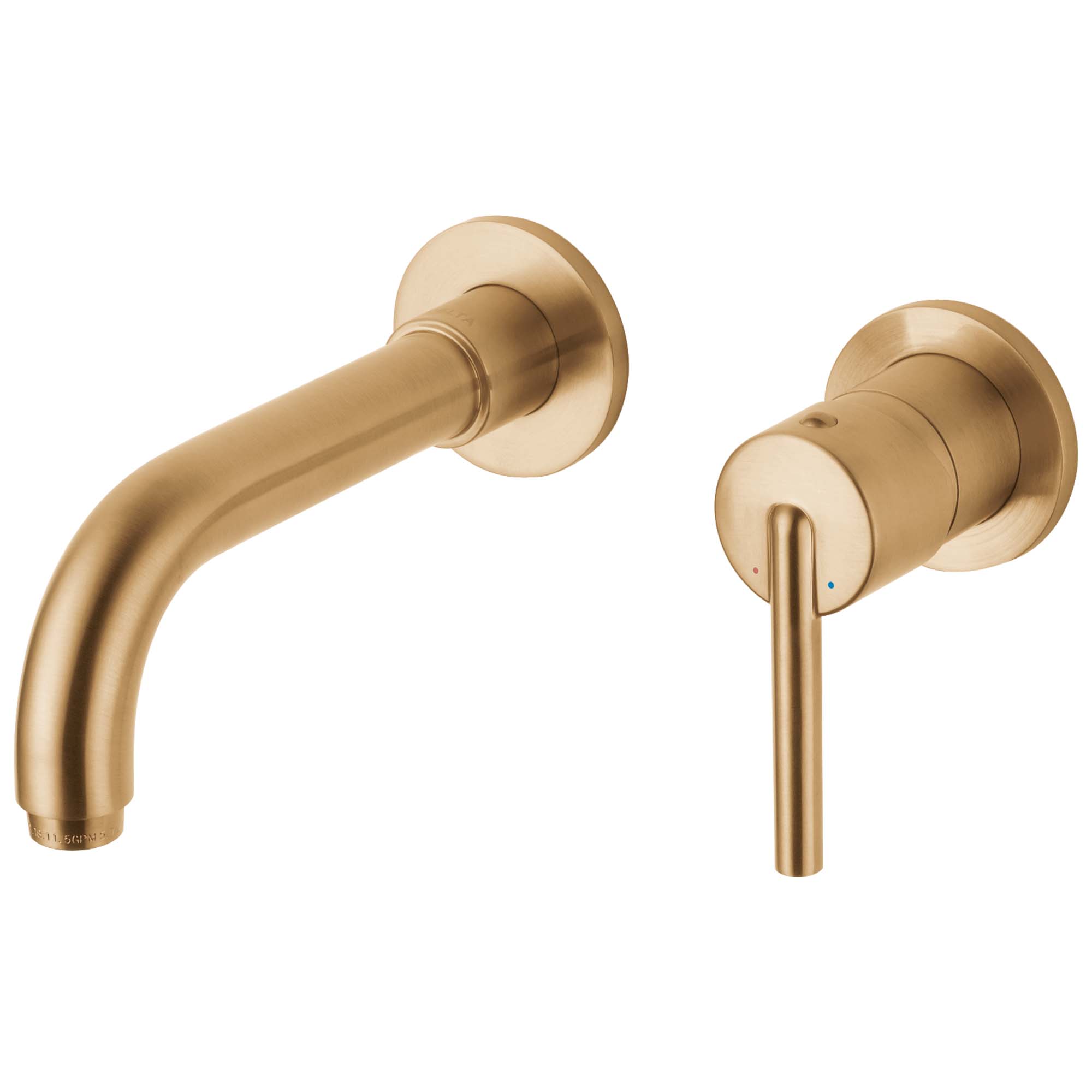 DELTA TRIM MONOMANDO LAVAMANOS PARED TINSIC CHAMPANGNE BRONCE | Galería Viterra