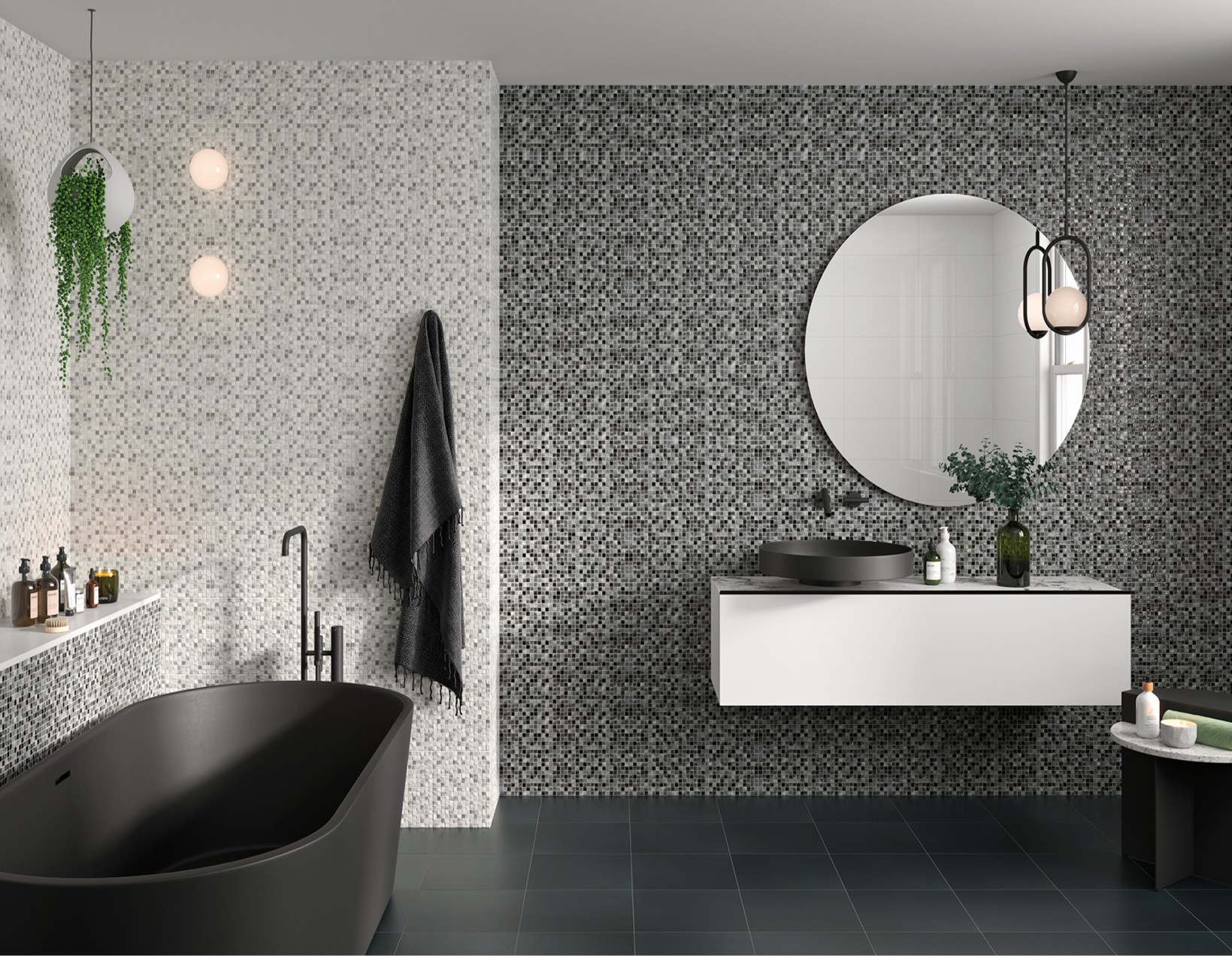 STN AZULEJO CERÁMICO ANDROS NEGRO | Galería Viterra